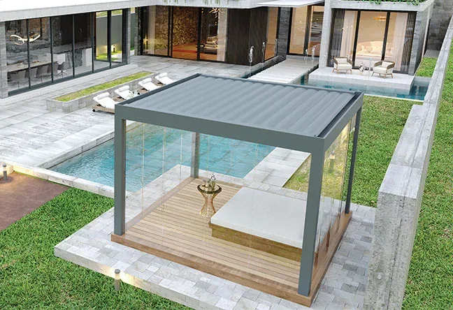 Toplanabilen Biyoklimatik Pergola Sistemleri